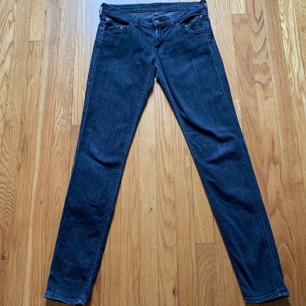 Citizens of Humanity Black Avedon skinny low rise jeans - size 27